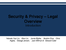 4P Security and privacy – legal overview